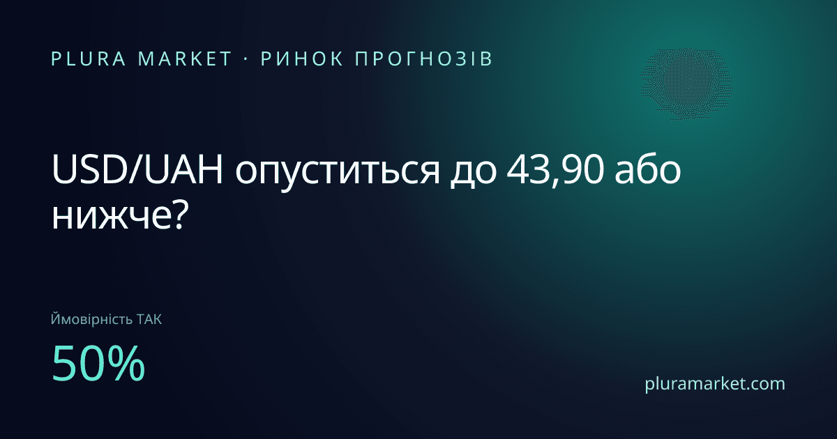 USD/UAH опуститься до 43,90 або нижче?