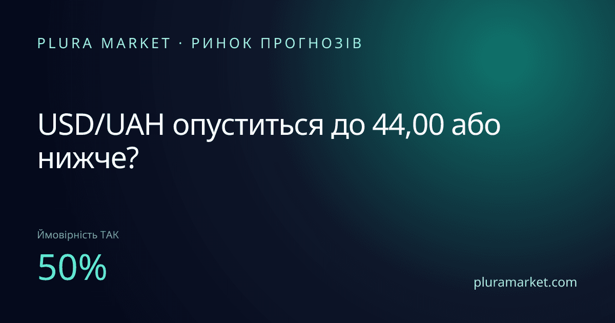 USD/UAH опуститься до 44,00 або нижче?