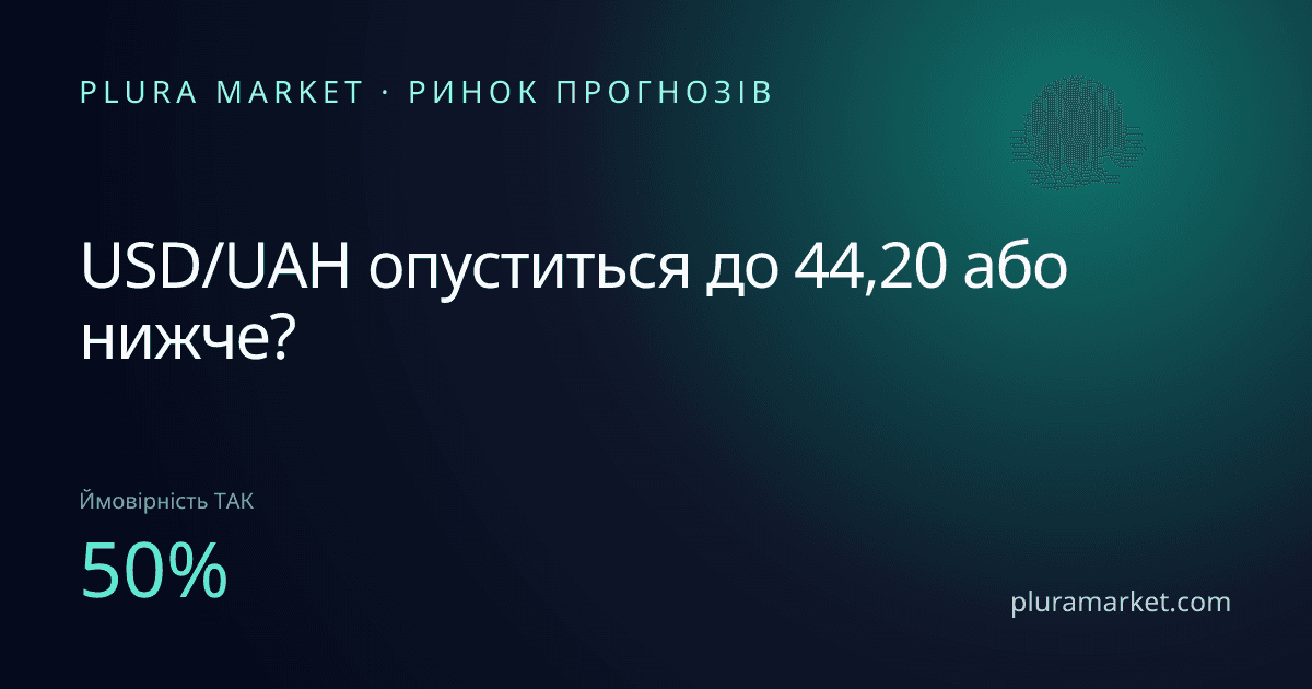 USD/UAH опуститься до 44,20 або нижче?