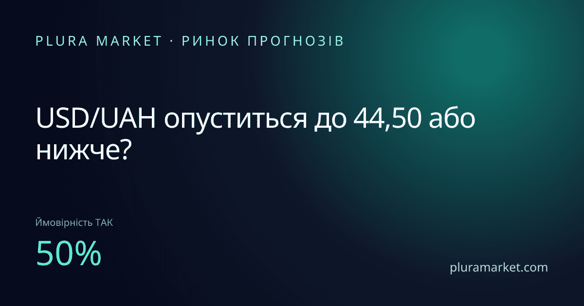 USD/UAH опуститься до 44,50 або нижче?