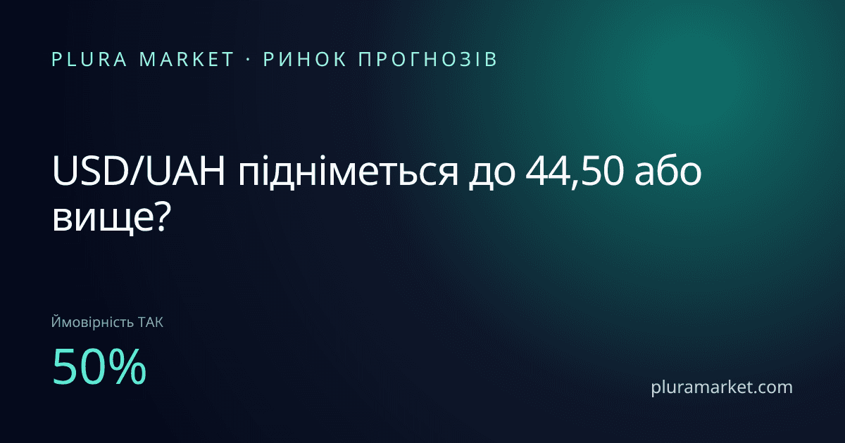 USD/UAH підніметься до 44,50 або вище?
