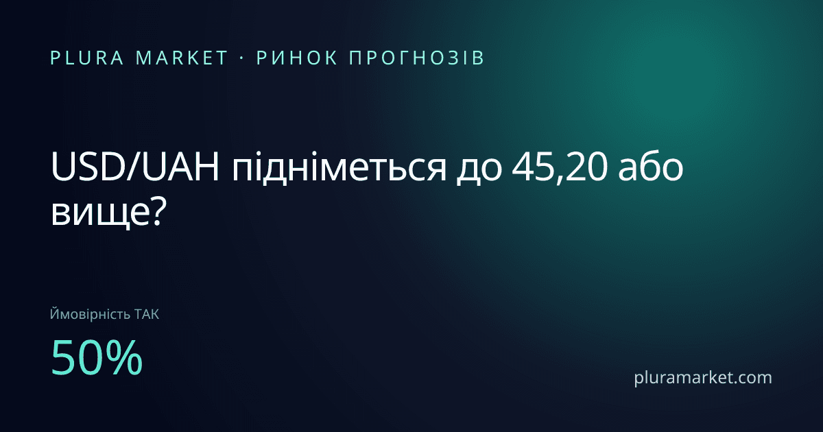 USD/UAH підніметься до 45,20 або вище?